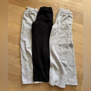 FULL TILT Girls Wide Leg Sweatpants - 3 Pairs - Size Small